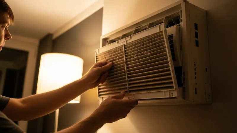 Vérification des filtres de climatisation